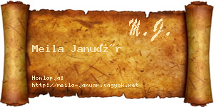Meila Január névjegykártya